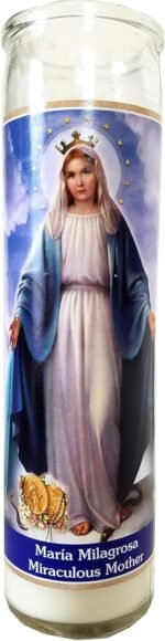 Miraculous Mother (Maria Milagrosa) Devotional Candle - Image 2