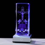 Movdyka 3D Crystal Jesus Cross Statue Gift Christian Religious Gifts for Women M... - Image 2