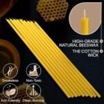 Natural Candles 7” 15 pcs Best Candle Pure Deep Yellow Bee Wax with Great Honey ... - Image 2