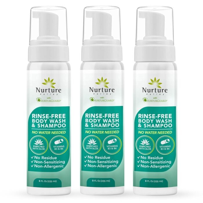 Nurture Rinse Free Body Wash & Shampoo w/Aloe | Hospital Grade Hair & Body Water... - Image 2