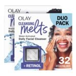 Olay Cleansing Melts + Retinol Face Cleanser, 64 ct. total (2 x 32 ct.), Water-A... - Image 2