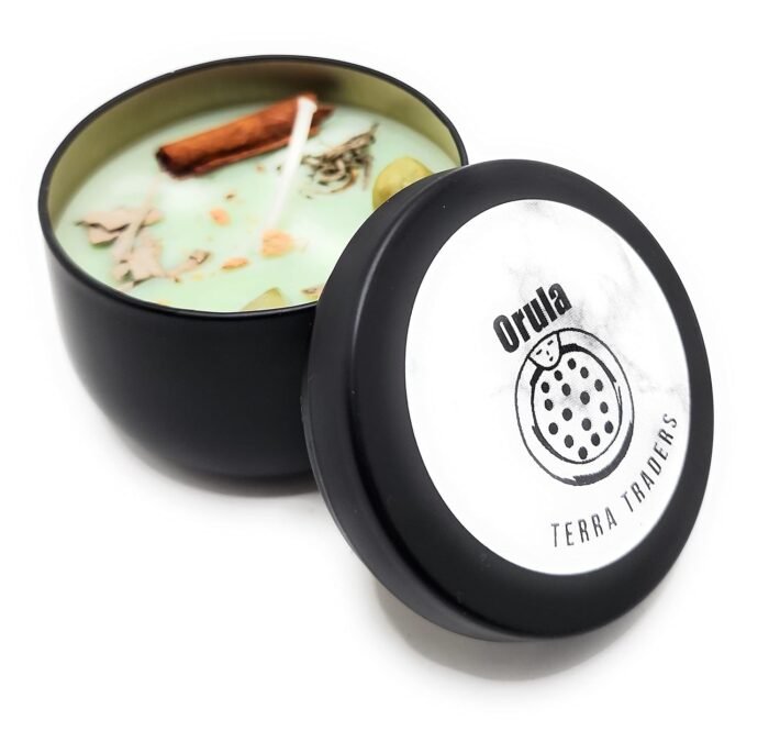 Orula Charged and Loaded Orisha Spell Candle - Image 2