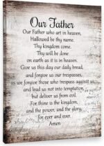 PHAMTE Our Father Prayer Wall Decor,Christian The Lords Prayer Wall Art Decor,In... - Image 2