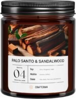 Premium Palo Santo Aromatherapy Candles - 100% Natural Soy Wax for Clean Burning... - Image 2