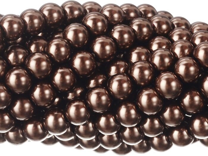 RUBYCA 200Pcs Czech Tiny Satin Luster Glass Pearl Round Beads DIY Jewelry Making... - Image 2