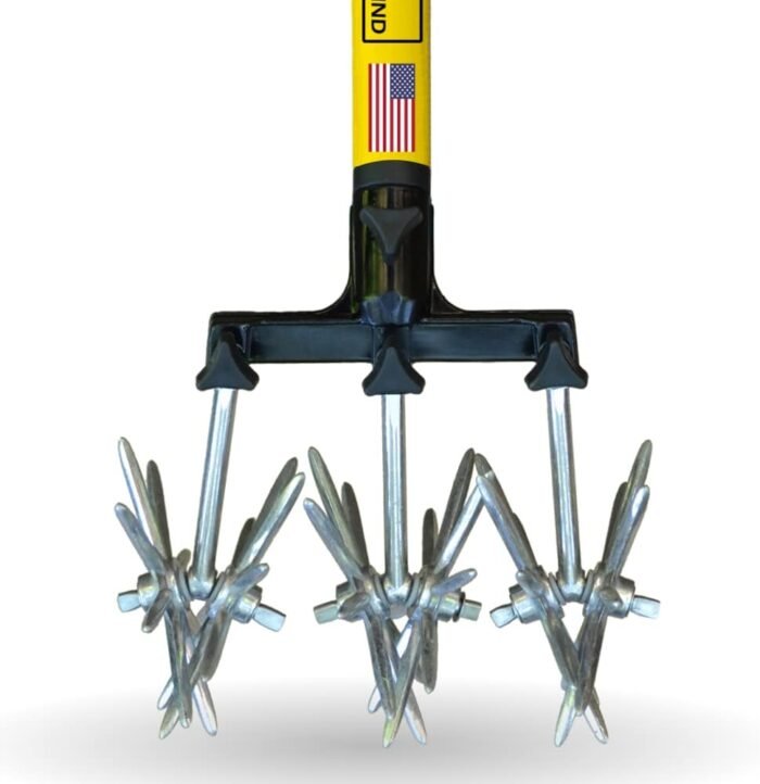Rocklin Rotary Cultivator Tool - 60” Extra Long Handle - Reinforced Tines - Rese... - Image 2