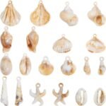 SUNNYCLUE 1 Box 44Pcs Shell Charms Seashell Charms Bulk Summer Acrylic Spiral St... - Image 2