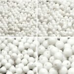 Set of Genuine Czech Glass Round Czech Glass Beads 3mm, 4mm, 6mm, 8mm, Chalk Whi... - Image 2