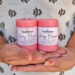 Touch Nature Cherry Blossom Scented Aromatherapy Fragrant Pink Handmade Candle. ... - Image 2