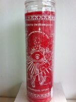 Unstill Spirit (Espiritu Intranquilo) 7 Day 1 Color Unscented Red Candle in Glas... - Image 2