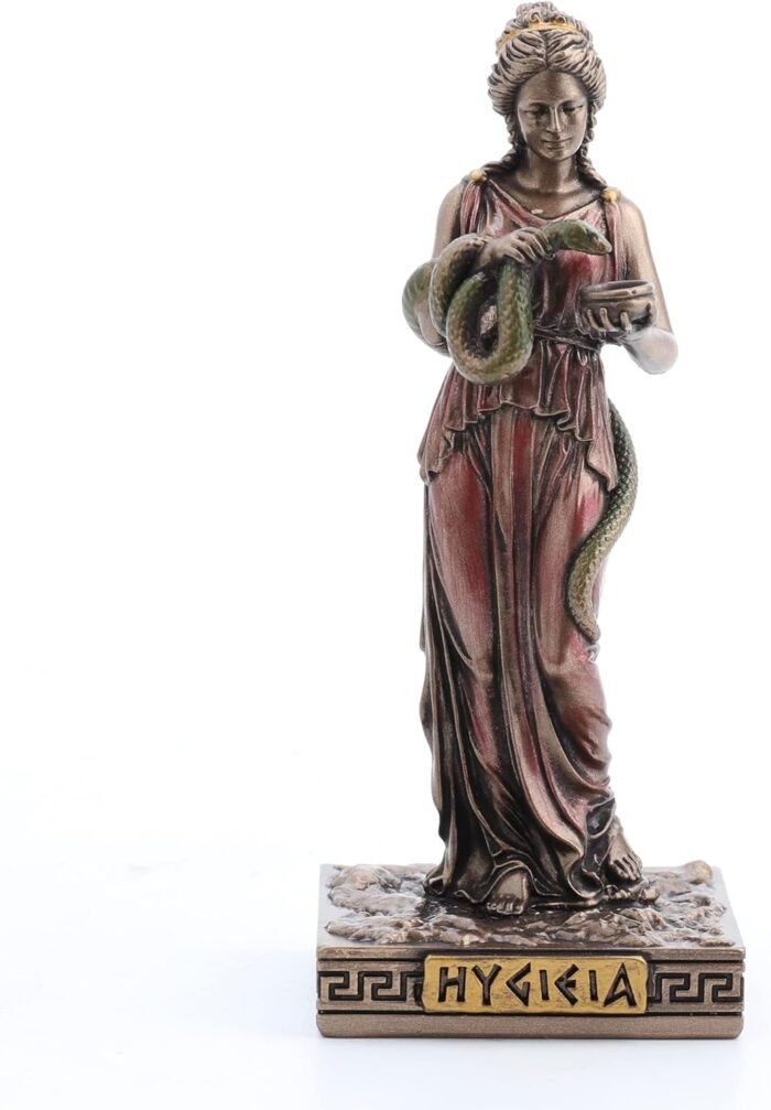 Veronese Design 3 5/8 Inch Hygieia Greek Goddess of Health Resin Hand Painted Mi... - Image 2