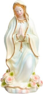 Virgin Mary Statue, 4.8 Inch Catholic Blessed Virgin Mother Mary Statues, Suitab... - Image 2