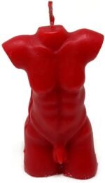 Vrinda® Decorative Red Candle in Human Torso Shape, 3 in for Rituals and Spells - Image 2