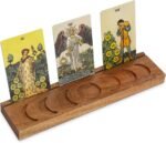 Wooden Tarot Card Holder with Moon Phase, Witchy Stand for Oracle Lenormand Medi... - Image 2