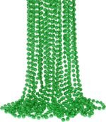 YAXINRUI 15 PCS St. Patrick's Necklaces, Green Mardi Gras Christmas Bead Necklac... - Image 2