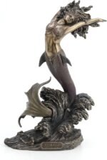 Yemaya Mother of All and Goddess of The Ocean Figurine Cold Cast Resin Bronze Fi... - Image 2