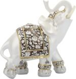 elephant decorations for home statue living room white figurine crystal figurine... - Image 2