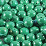 120Pcs 16MM Acrylic Beads,AB Color Acrylic Beads Dark Green Round Beads for DIY ... - Image 2
