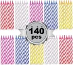140 Count Birthday Candles - Spiral Candles for Cake or Cupcake - Celebration Ca... - Image 2