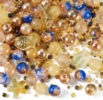 1400 Pcs Assorted Glass Beads for Jewelry Making,Ocean Theme Crystal Beads,Round... - Image 2