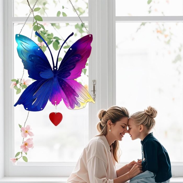 Butterfly Gifts for Women Mom Grandma,Stainless Steel Butterfly Outdoor Statues ... - Image 4