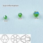 400pcs Bicone Crystal Beads 4mm Crystal Glass Faceted Beads for Necklace Bracele... - Image 3