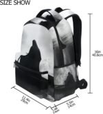 Backpack Gothic Boat Death for Men Women Daypack Travel Laptop Backpack Book Bag... - Image 5