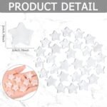 QINJIEJIE 20 PCS Clear Quartz Star Crystals Healing Stones Polished Crystal Cute... - Image 3