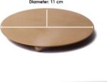 Satvik 4 Pc of 4.5 Inch Metal Candle Holder Plate Golden Decorative Iron Pillar ... - Image 4