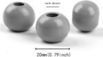 50 Pcs Large Wooden Beads 20mm Natural Round Wood Beads Loose Beads, for Handmad... - Image 3