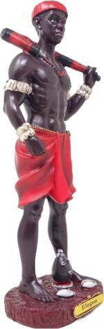 Elegua Orisha Resin Statue - Hand Painted Orisha Figurine for Home Decor - 12 In... - Image 3
