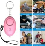 AMIR Safety Keychain Set for Women, Wristlet Strap Keychain with Personal Alarm ... - Image 5