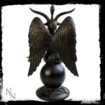 Baphomet Horned Sabbatic Goat Solve et Coagula Statue 10 Inch Tall - Image 4