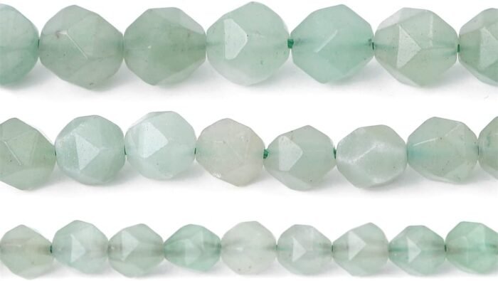 Faceted Natural Green Aventurine Jade Stone Round Beads 8mm 36cm/Strand for Jewe... - Image 5
