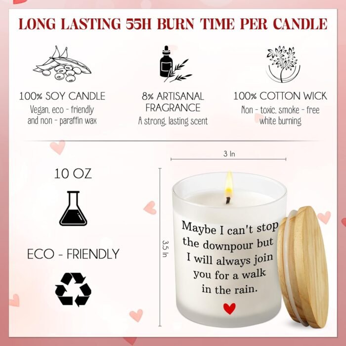 Encouragement Sympathy Gifts for Women - Long Lasting Vanilla Lavender Scented C... - Image 3