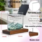 Psalm 121:1-2 Bible Verse Plaque My Help Comes From The Lord Clear Desk Decorati... - Image 3