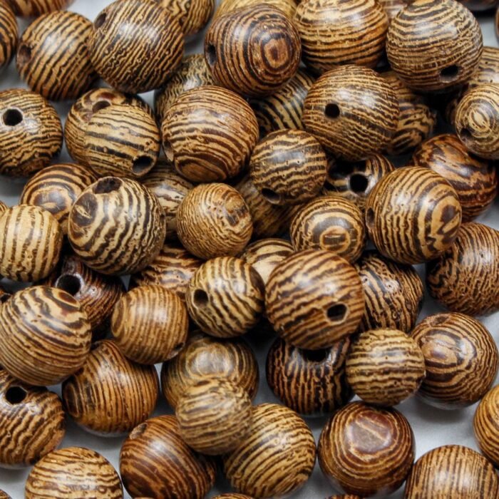 200pcs 6mm Natural Sandalwood Round Beads Gorgeous Craft Handmade Polished Space... - Image 4