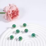120Pcs 16MM Acrylic Beads,AB Color Acrylic Beads Dark Green Round Beads for DIY ... - Image 3