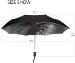 CHIFIGNO Easter Bunny Diamond Painting Travel Umbrella Windproof Strong Black Uv... - Image 3