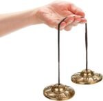 Foraineam Tingsha Cymbals Meditation Chime Bells, 2.5 Inch Brass Tibetan Tingsha... - Image 4
