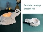 Candleabra Vintage Resin Elephant Candlestick Holders - Animal Tealight Candle H... - Image 5