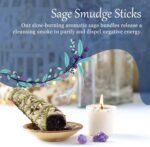 White Sage Sticks for Spiritual Cleansing, Sage Smudge Kit, Witchcraft Supplies ... - Image 3