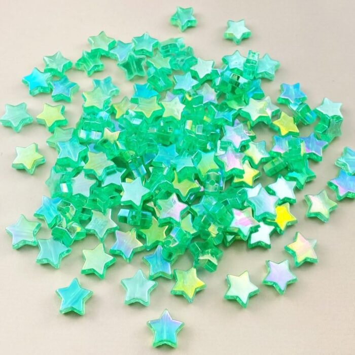 300 PCS Acrylic Star Beads Clear Loose AB Colors Cute Spacer Beads for Jewelry M... - Image 3