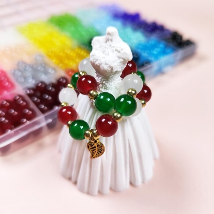 1500 Pcs 8mm Glass Beads Bracelet Making Kit, 24 Colors Crystal Beads for Jewelr... - Image 5