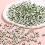 ZHIYUXI 200PCS Green Spacer Beads for Jewelry Making 8mm Crystal Rhinestone Gree... - Image 4