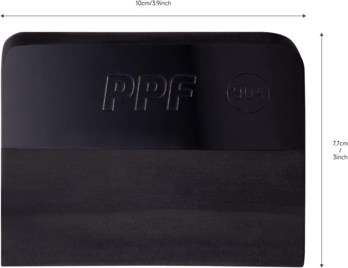 FOSHIO PPF Squeegee - Black 90A Hardness Medium Size Anti-Scratch TPU Rubber Squ... - Image 3