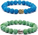 RUBYCA 40PCS Buddha Small Spiritual Metal Beads Silver Color Spacer for Jewelry ... - Image 5