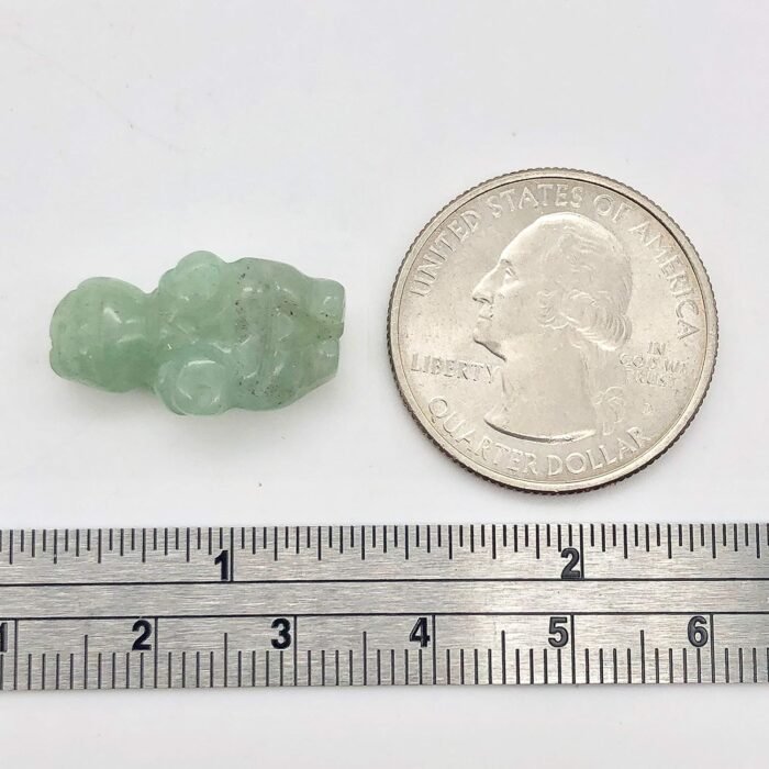 2 Carved Aventurine Goddess of Willendorf Beads for Jewelry Making - Image 5