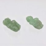 2 Carved Aventurine Goddess of Willendorf Beads for Jewelry Making - Image 9