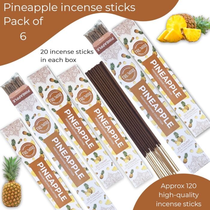 Pineapple Incense Sticks - Incienso de Piña - Total 120 Insence-Sticks - 6 Packs... - Image 3